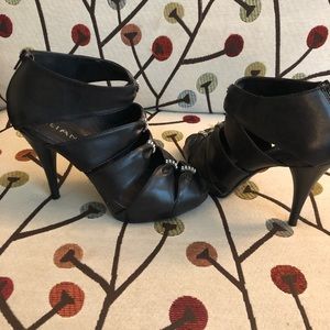 Black stiletto heels